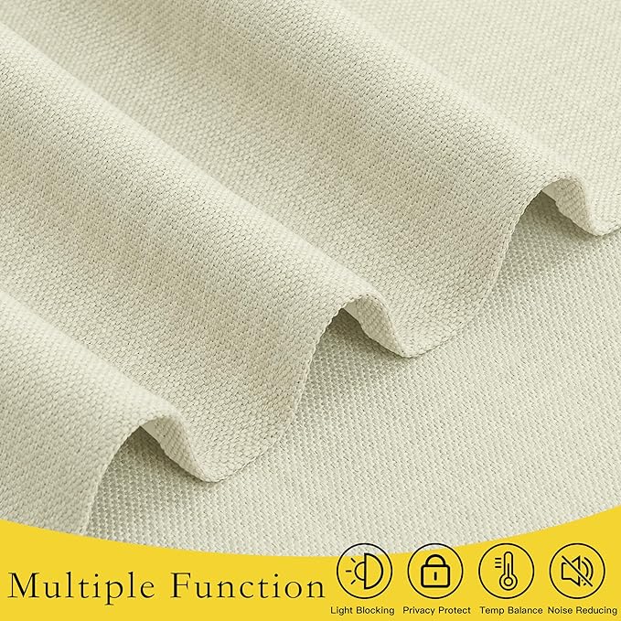 NICETOWN Room Darkening Door Curtains, Privacy Door Window Curtains Thermal Insulate Covering for Camper RV, Portable Travel Use, Small Window Valance for Kitchen, 24 x 18 inches, Beige, 1 Panel