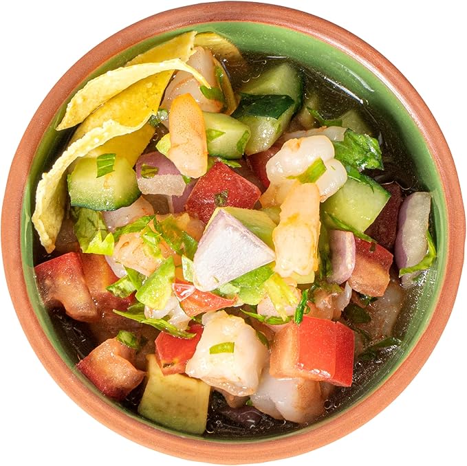 Restaurantware-Terra Tek 5.1 Ounce Terracotta Cazuelas, 2 Green Glazed Clay Pots For Cooking - Oven-Ready, Microwavable, Terracotta Serving Pots, Dishwashable, For Cooking And Serving