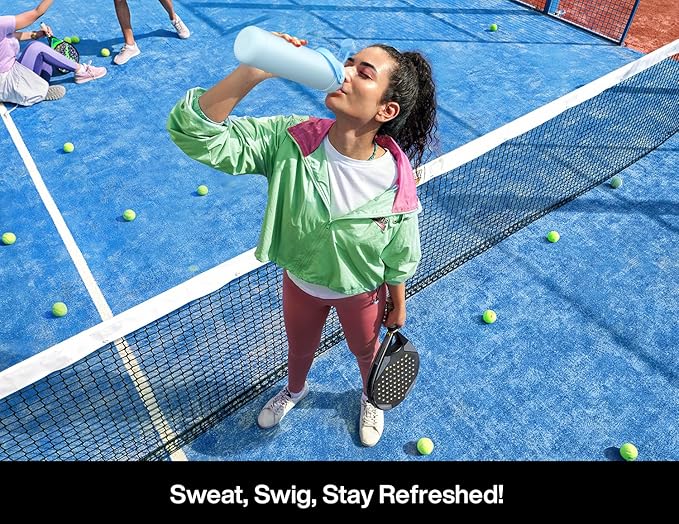 POWCAN 26 oz Insulated Water Bottle with 2-in-1 Straw and Spout Lid, Keep Cold 24H, Leak-Proof, Fits in Car Cup Holder, Stainless Steel Water Bottle for Sports, Travel, Gym, and School (King)