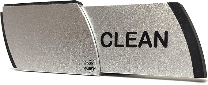 Premium Metal Dishwasher Magnet Clean Dirty Sign | Contemporary Stainless Indicator - Kitchen Gadgets for All Dishwashers, Home or Office Organiz