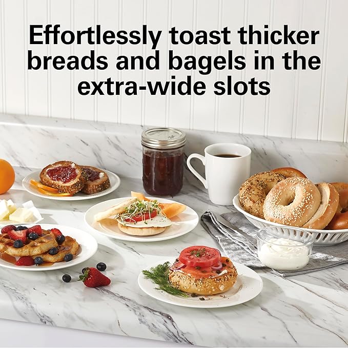 Hamilton Beach 2 Slice Extra Wide Slot Toaster with Bagel & Defrost Settings