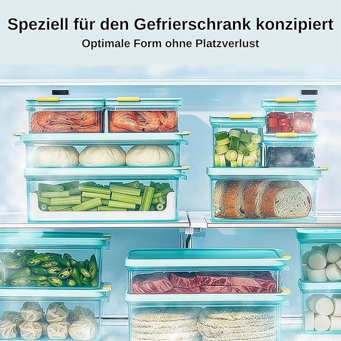 LocknLock Freezer Fit Plastic Freezer Containers | Airtight Stackable Food Storage for Meal Prep | Microwave & Dishwasher Safe | BPA Free Freezer Container with Lid, 750ml