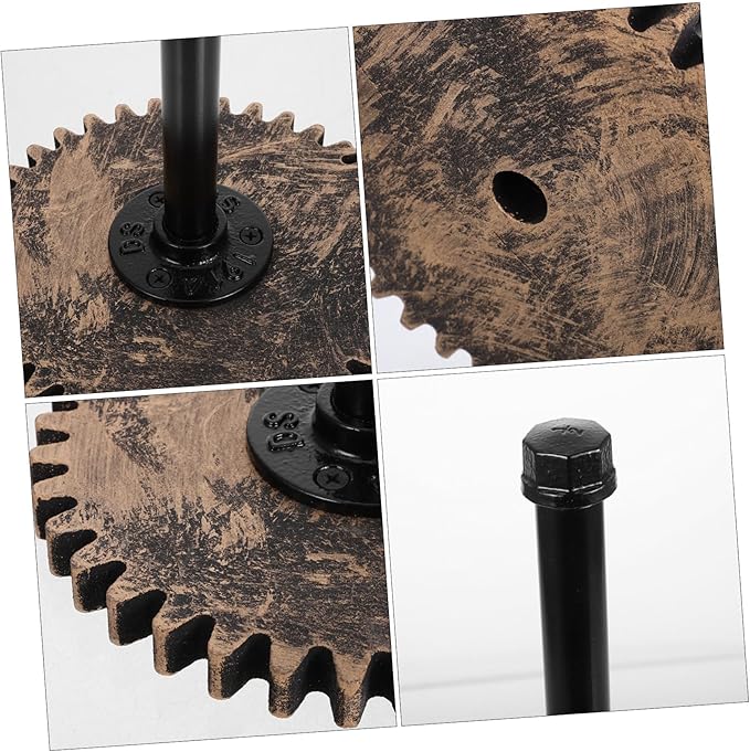 DOITOOL Rustic Industrial Paper Towel Holder Vintage Freestanding Towel Stand for Kitchen Bathroom Versatile Dispenser Wrap Easy to Install