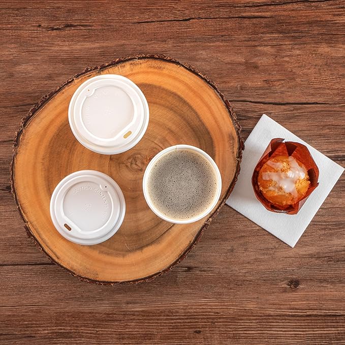 Restaurantware-Restpresso 12 Ounce Thanksgiving Party Cups, 400 Disposable Hot Cups With Plastic Lids - Turkey Design, Rolled Rim, Paper Coffee Cups, Single Wall, Serve Hot And Cold Drinks