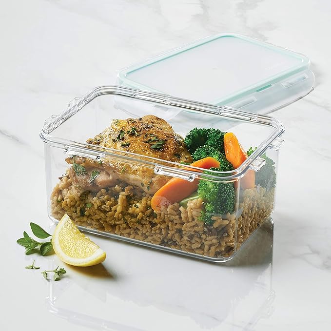 LOCK & LOCK Purely Better Tritan Container/Rectangle Food Storage Bin, 37 Ounce, Clear