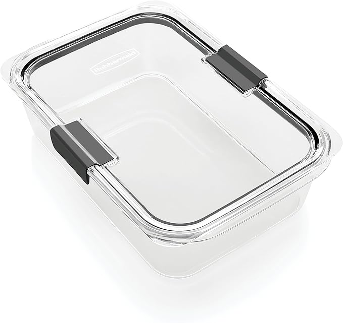 Rubbermaid Brilliance Food Storage Containers with Lids, Set of 2 (9.6 Cup)
