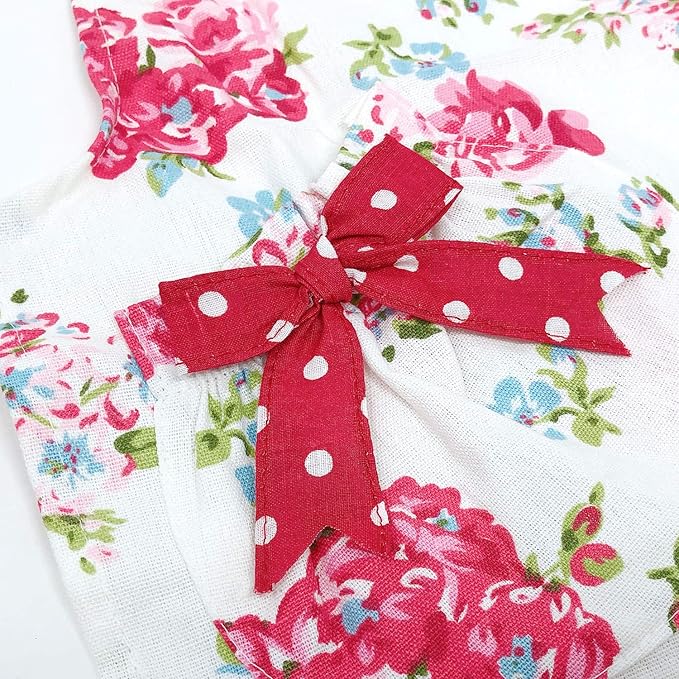 Wrapables Mother and Daughter Ruffles and Roses Apron for Baking, Cooking & Crafts, Child