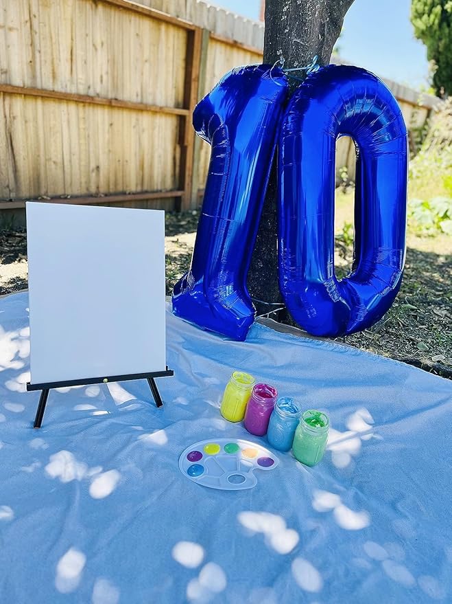 Number Balloons 40 In 40 Numbers, 40th Birthday Decorations for Women Men, Dark Blue Birthday Party Decorations Big Balloons for Wedding, Celebration Party, Graduations