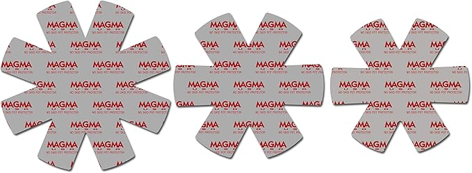 Magma A10-368 No-Skid Cookware Pot Protectors (Set of 3) – Rubberized Felt Separators to Prevent Scratches & Chipping in Nested Pots and Pans – Multi-Use Trivets for Marine, RV & Home Kitchens