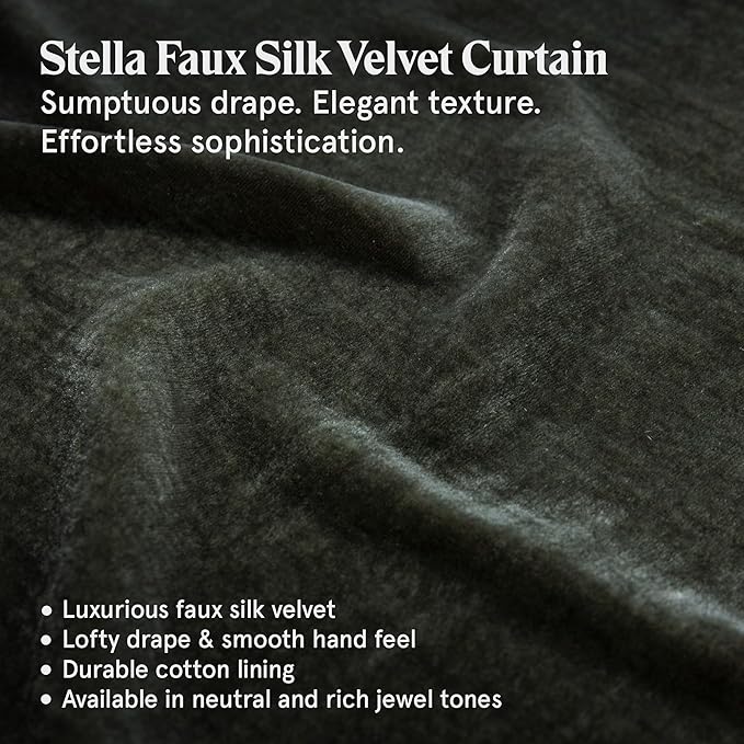 HiEnd Accents Stella Faux Silk Velvet Long Ruffled Pillow, 14x26 inch, Fern Green, Romantic Western Modern Traditional Style Luxury Bedding, Decorative Throw Pillow