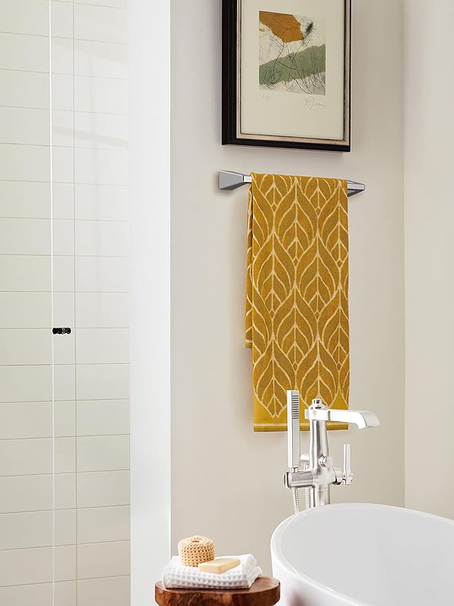 Amerock BH3600326 | Chrome Towel Bar | 18 in (457 mm) Towel Rack | Blackrock | Bathroom Towel Holder | Bathroom Hardware | Bath Accessories | Hand Towel Holder