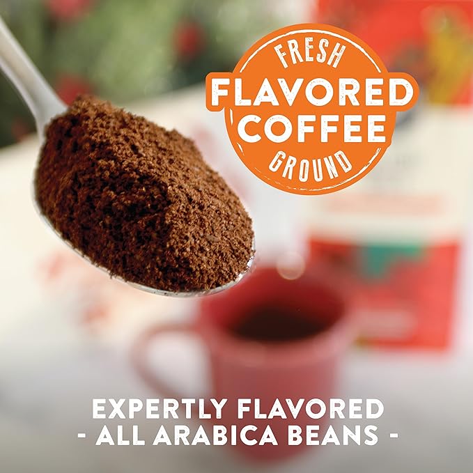 Two Rivers Coffee Holiday Spice (Vanilla) Flavored Ground Coffee Bag, 10 Oz (Pack of 2)