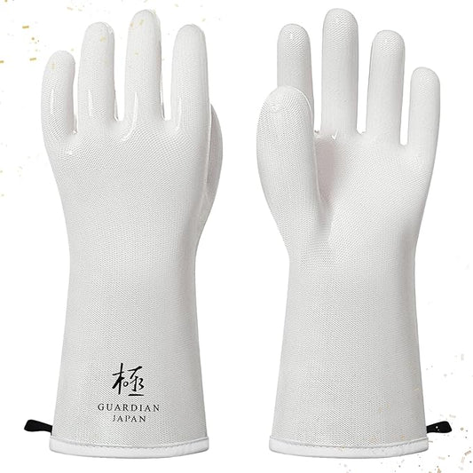 Premium Liquid Silicone Oven Gloves – Food Grade, Heat Resistant Gloves for Cooking, Grilling, Baking, and BBQ | Designed in Japan