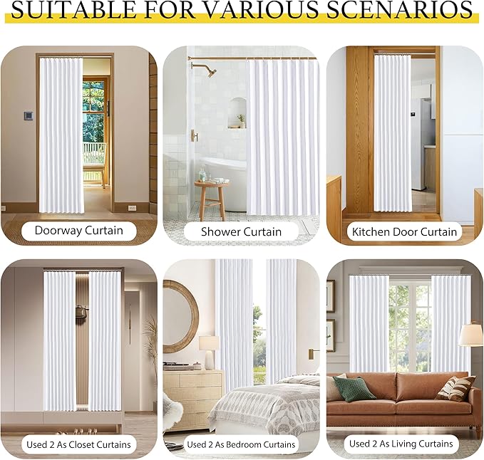 NICETOWN Short Window Curtains for Bathroom Pleated Window Privacy, Room Darkening Thermal Insulating Accordion Blinds for Kitchen Cabinet, 1 Panel with Hooks, 38 Wide x 50 Inches Long, Pure White