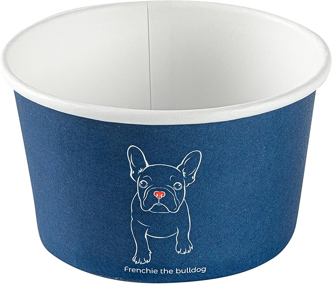 Restaurantware Coppetta 12 Ounce Dessert Cups, 200 Disposable Ice Cream Cups - Lids Sold Separately, Sturdy, Frenchie Paper FroYo Bowls, For Hot And Cold Foods, Perfect For Gelato Or Mousse