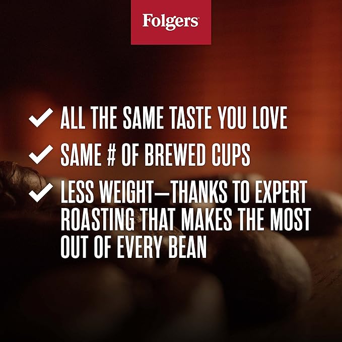 Folgers Simply Smooth Ground Coffee, Mild Roast, 23 Ounce Canister