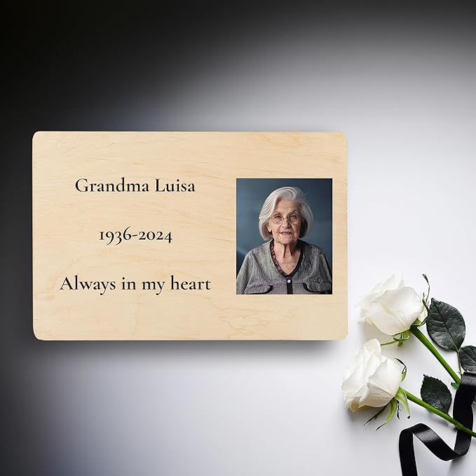 Creative Deco Personalized Wooden Storage Box Mourning Box | 11.8x7.87x5.51in (+-0.5) | Hinged Lid Handle Engraving | Unpainted Gift Box | Rough UNSANDED Keepsake Memory Souvenir Chest