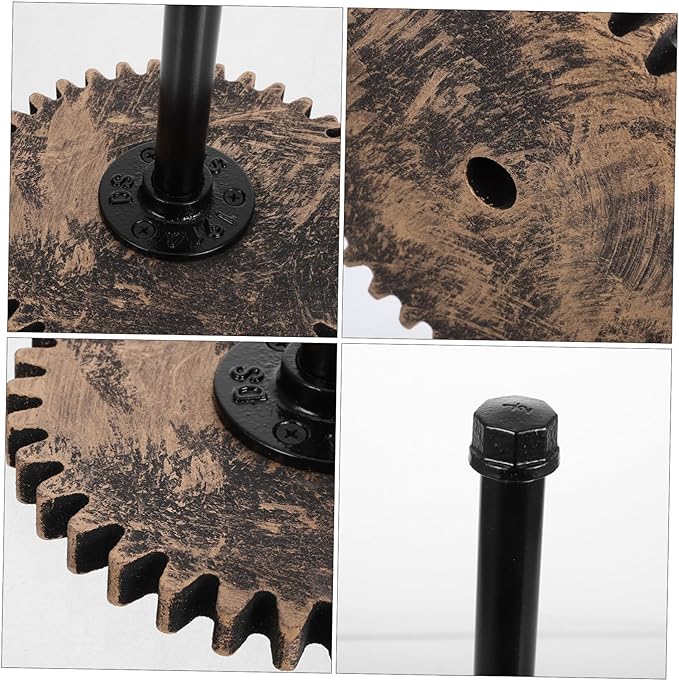 Tofficu Rustic Industrial Black Iron Paper Towel Holder Vintage Pipe Design for Kitchen Bathroom and Restaurant Easy Installation Compact Space-Saving Storage