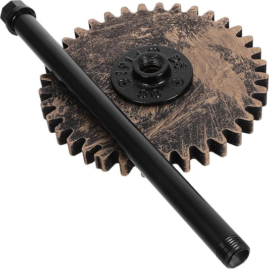Luxshiny Industrial Pipe Paper Towel Holder Black Iron Freestanding Kitchen Tissue Rack Rustic Bathroom Standing Dispenser for Countertop
