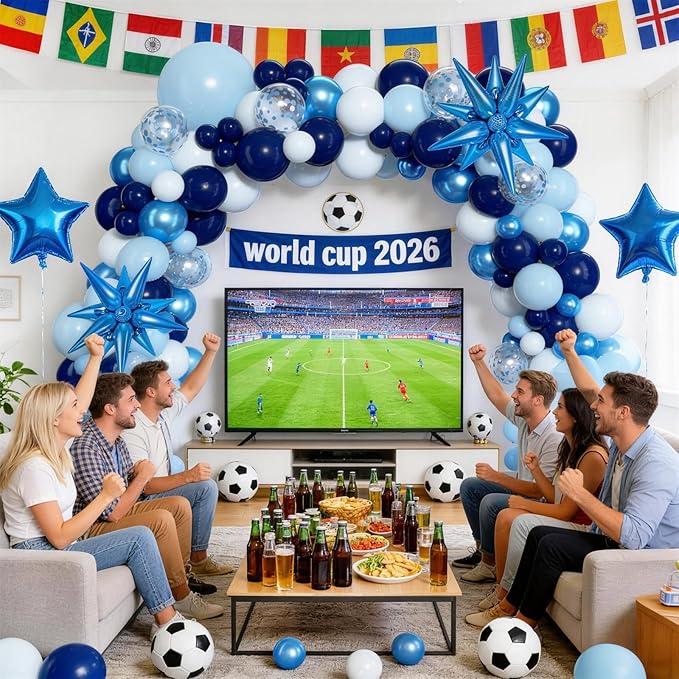 KARLURE Blue Balloons Arch Kit, Different Shades Navy Blue Balloons for Blue Graduation Decorations 2026 Grad Class World Cup Baby Shower Boy Men Birthday Party Bridal Shower Wedding Decorations
