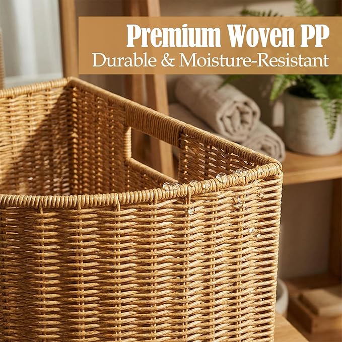 Corner Storage Basket Triangle Storage Box Lightweight with Handle Space Saving Accessory Organizer for Bathroom Magazines , L