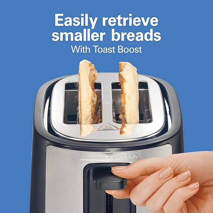 Hamilton Beach 2 Slice Extra Wide Slot Toaster with Bagel & Defrost Settings