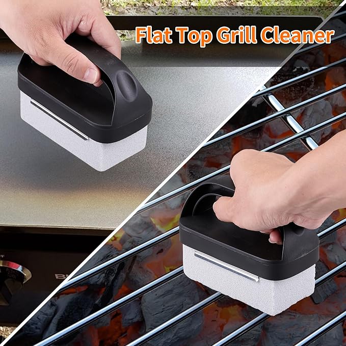 5 PCS Grill Cleaning Kit Tool for Blackstone Accessories,Grill Stone Cleaning Bricks Brush,Griddle Scraper,Pumice Flat Top Griddle Cleaning Stone for Removing Stains
