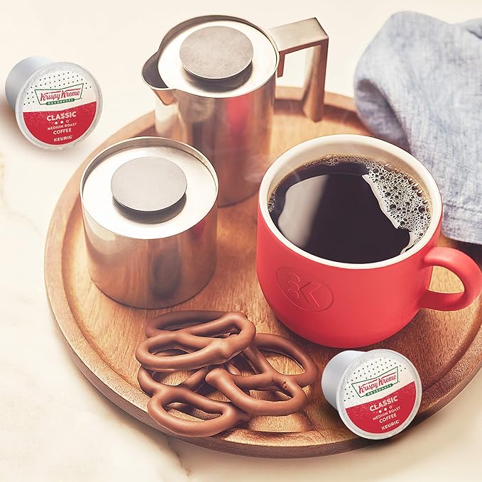 Krispy Kreme Classic Coffee, Keurig Single Serve K-Cup Pods, Medium Roast, 96 Count