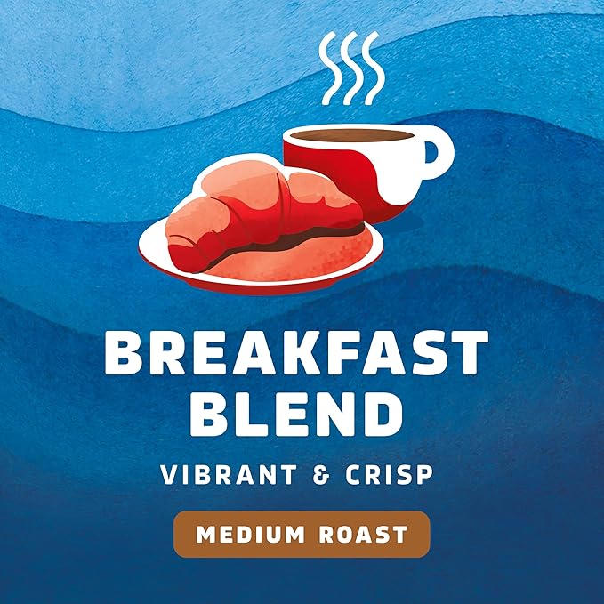 Seattle’s Best Coffee, Medium Roast K-Cup Coffee Pods, Breakfast Blend, 100% Arabica, 6 Boxes (60 Pods Total)