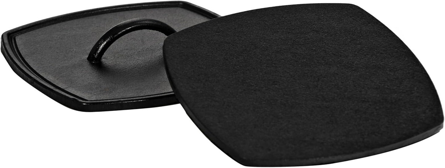 Lodge Lodge Flat Iron Grill Press,Black,8.25 inch