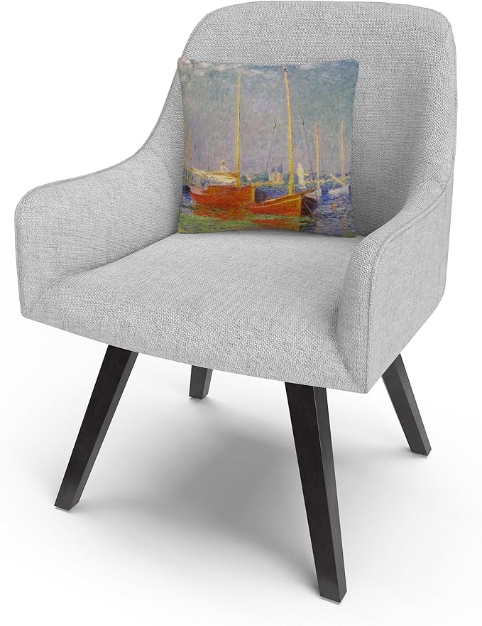Trademark Fine Art Claude Monet 'Argenteuil' 16" X 16" Decorative Throw Pillow