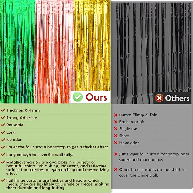 Luau Party Decorations - Green Gold Rose Tropical Streamers Backdrop Banner | Hawaiian Party Decorations for Indoor Outdoor - Summer Beach Pool Birthday Favors Supplies for Home Wall,2 Pack