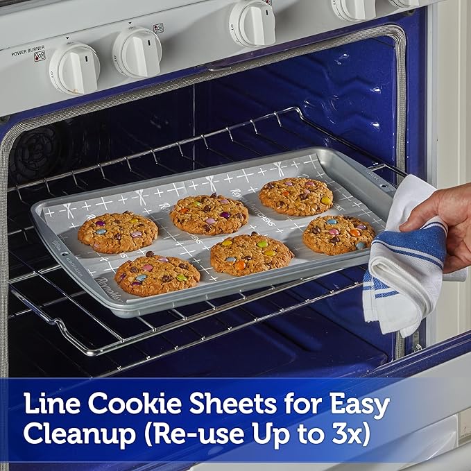 Reynolds Kitchens Cookie Baking Sheets,Pre-Cut Parchment Paper,600 Sheets Total,25 Count (Pack of 24)