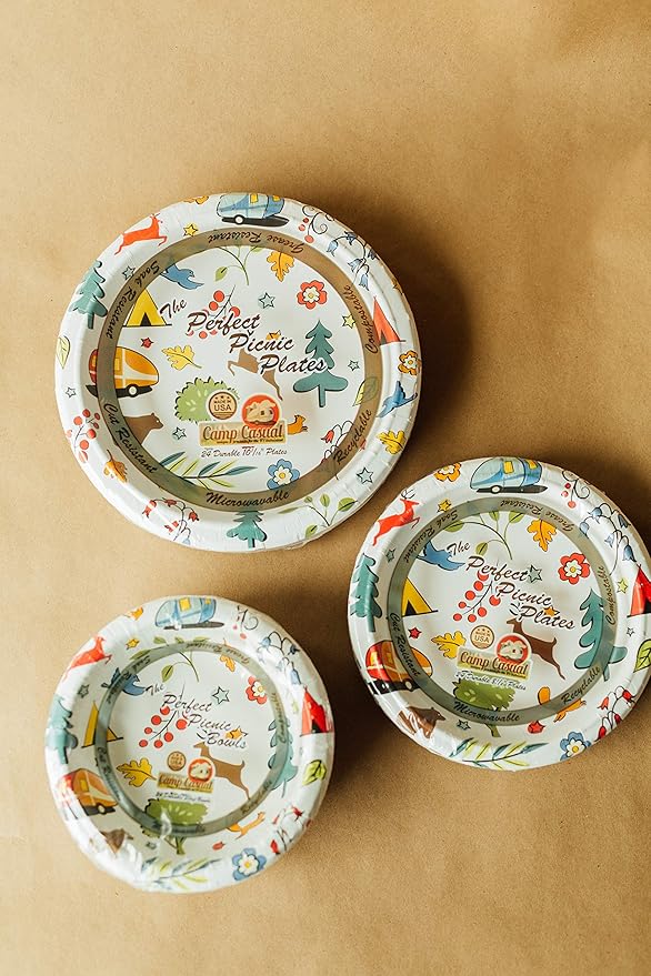 Camp Casual - CC-007WB Eco-Friendly 20 oz Paper Bowls 24 ct - Into The Woods