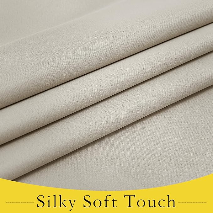 NICETOWN Sidelight Curtains for Front Side Door Front Door Curtains for Small Window, Privacy Shades Thermal Insulated Classroom Window Covering, 1 Panel, W8 X L36, Light Flaxen