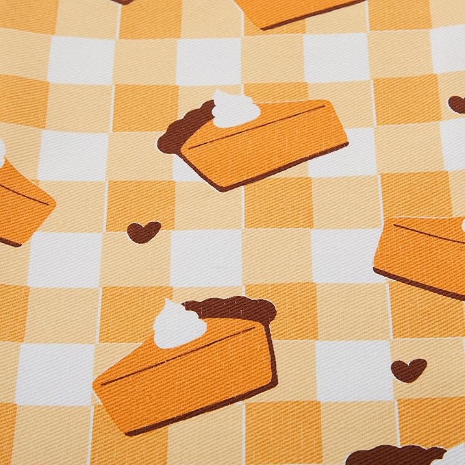 Pearhead Pumpkin Pie Dish Towels, Set of 2 Thanksgiving Kitchen Towels, Fall Décor with Pumpkin Pie Print and “Love You More Than Pumpkin Pie” Design, Seasonal Tea Towel Gift