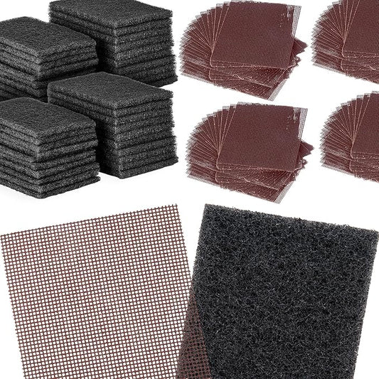 CUSINIUM 40-Pack Griddle Cleaning Pads + 80-Pack Grill Screens
