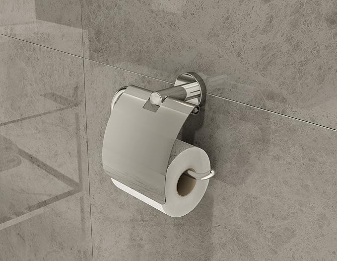 Symmons 353TPC Dia Wall-Mounted Toilet Paper Holder with Cover in Polished Chrome