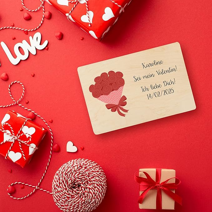 Creative Deco Personalized Wooden Storage Box Valentine Box | 11.8x7.87x5.51in (+-0.5) | Multiple Choice | Hinged Lid Handles Engraving | Unpainted Gift Box | UNSANDED Memory Souvenir Chest