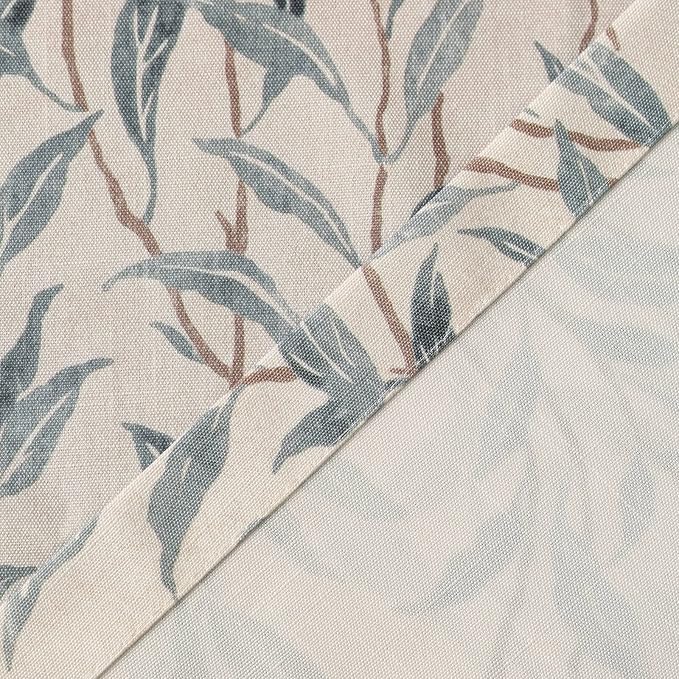 VOGOL Window Shade Curtain for Bathroom, Lovely Leaves Printed Pattern Curtain Tie Up Window Shade Rod Pocket Panel, 42 Inches Width by 63 Inches Length