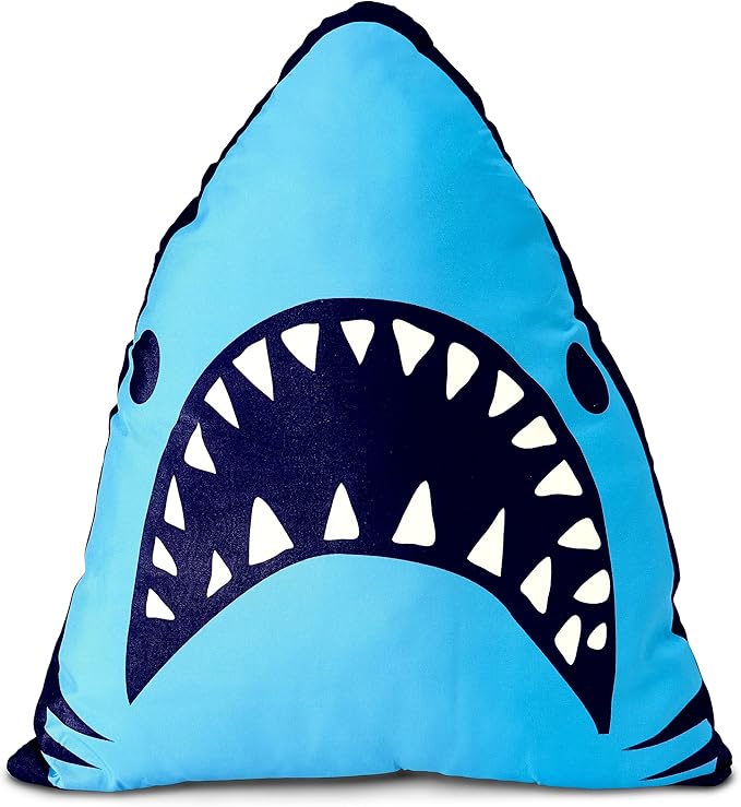 Northwest Classics Twin Sized Shark Adventure 6-Piece Bed in a Bag Set, All Seasons Bedding for Girls and Boys, Comforter, Flat Sheet, Fitted Sheet, Pillowcase, Pillow, Sham