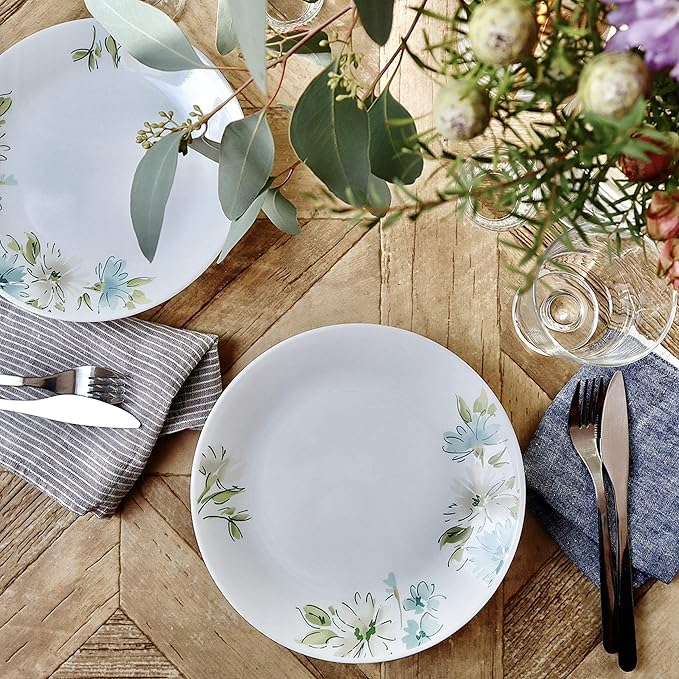 Corelle J106-FFA CP-9474 Small Plate, Plate, Shatter-Resistant, Lightweight, Microwave Safe, Oven Safe, Dishwasher Safe, Fairy Flora
