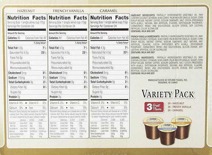 Grove Square Cappuccino Pods, Variety, Single Serve (Pack of 72)