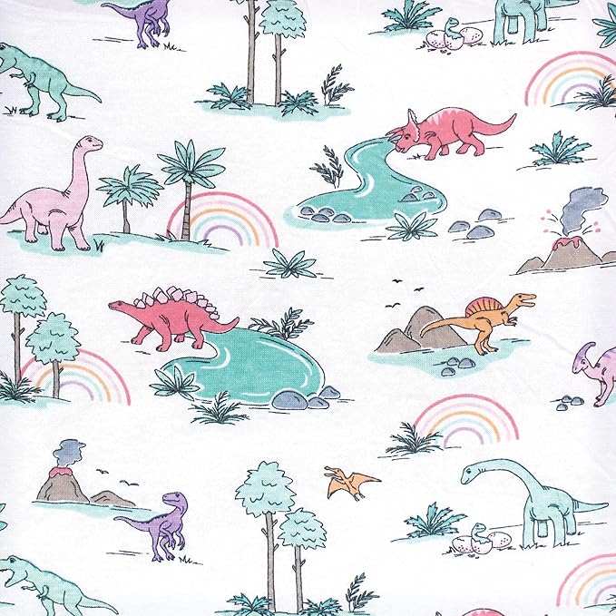Hudson Baby Unisex Baby Cotton Toddler Pillow Case, Pink Dinosaur Adventures, One Size