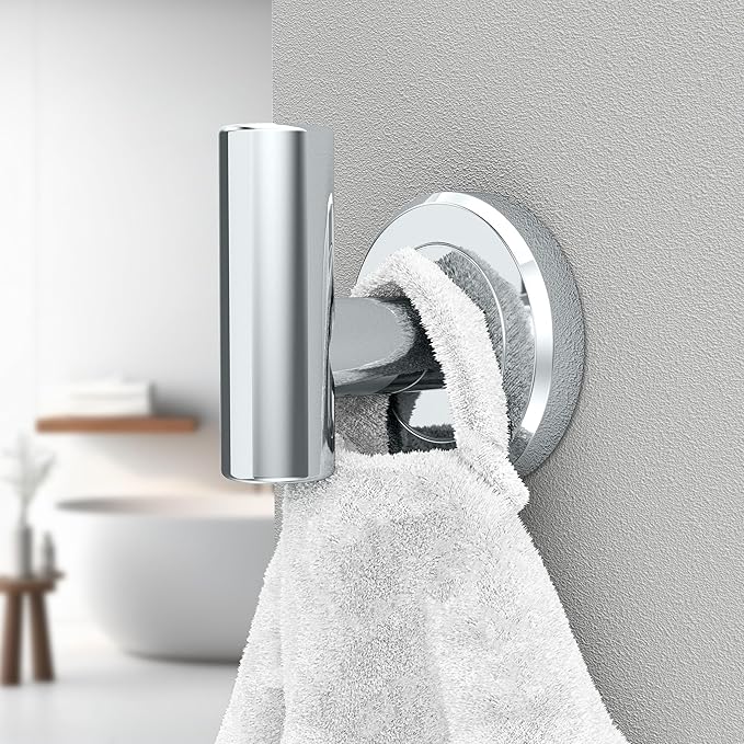 Gatco 4245 Latitude II Single Robe Hook, Wall Mounted Bathroom Towel & Robe Hook, Chrome Finish