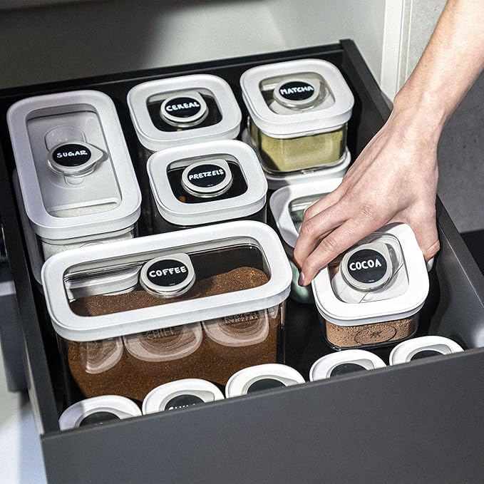 ZWILLING Fresh & Save Cube Boxes, Plastic, Airtight Dry Food Storage Container, Medium Tall Cube, 2M Container, 1.9-qt