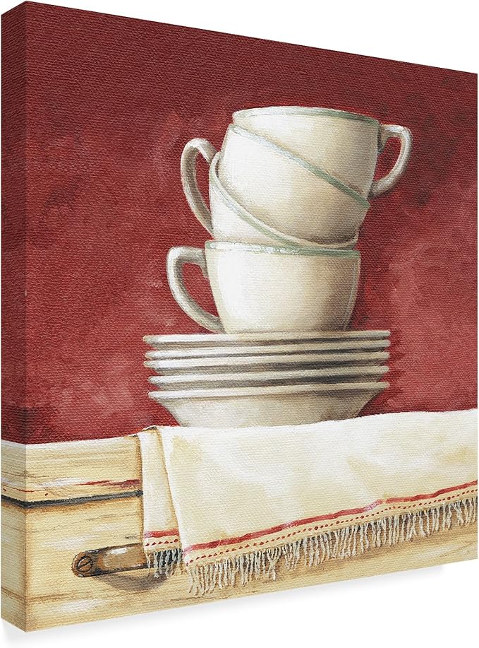 Cups and Saucers by Lisa Audit, 18x18-Inch