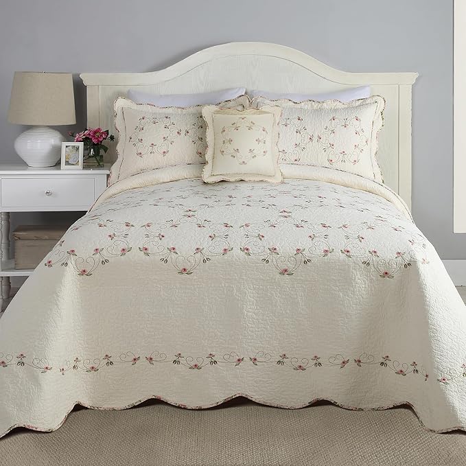 Modern Heirloom Felisa Embroidered Square Pillow