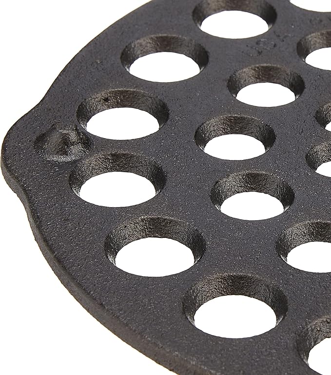 Lodge L8DOT3 Cast Iron Meat Rack/Trivet, Pre-Seasoned, 8-inch, 1 EA