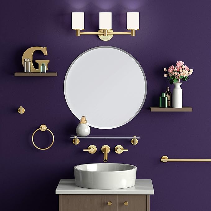 Gatco 4235 Latitude II, Robe Hook, Brushed Brass/Wall Mount 2.25" W Double Robe Hook, Towel Hook